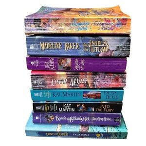 Lot of 8 Romance Books historical Kat Martin M Baker C Mason Kleypas Bittner